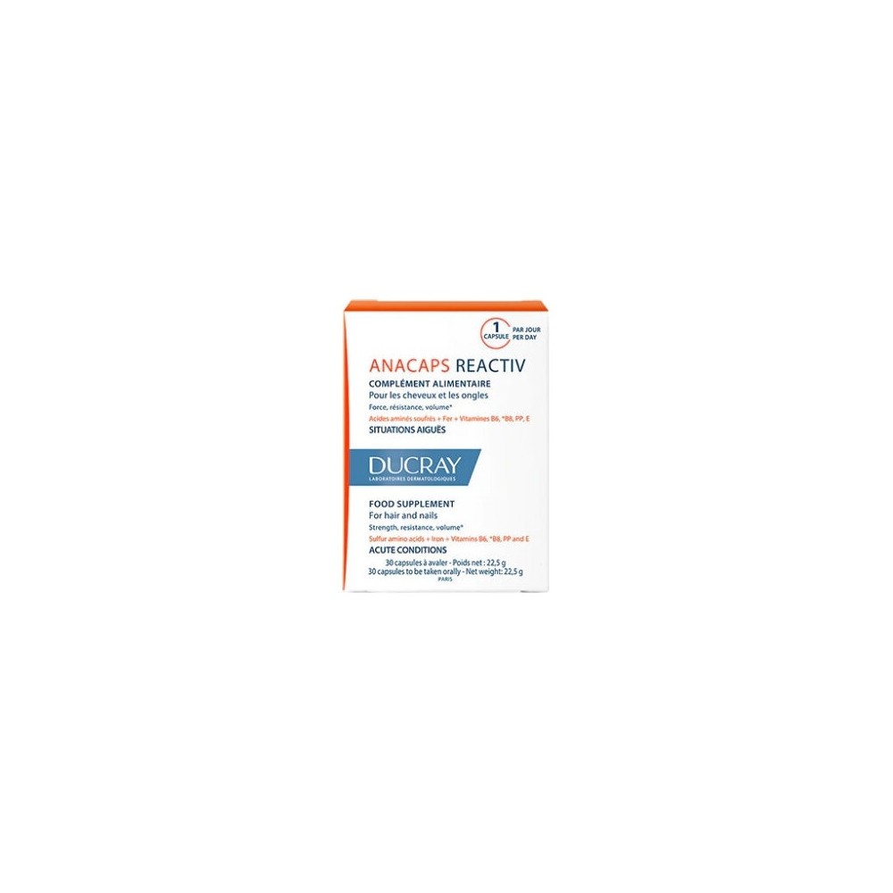 Ducray Anacaps Tri-Activ, 30 Cápsulas