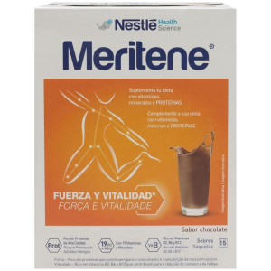 Meritene Fuerza Y Vitalidad Batido Sabor Chocolate, 15 Sobres