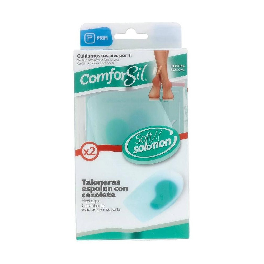 Comforsil Taloneras Con Cazoleta Para Espolón Calcáneo Talla S, 2 Uds
