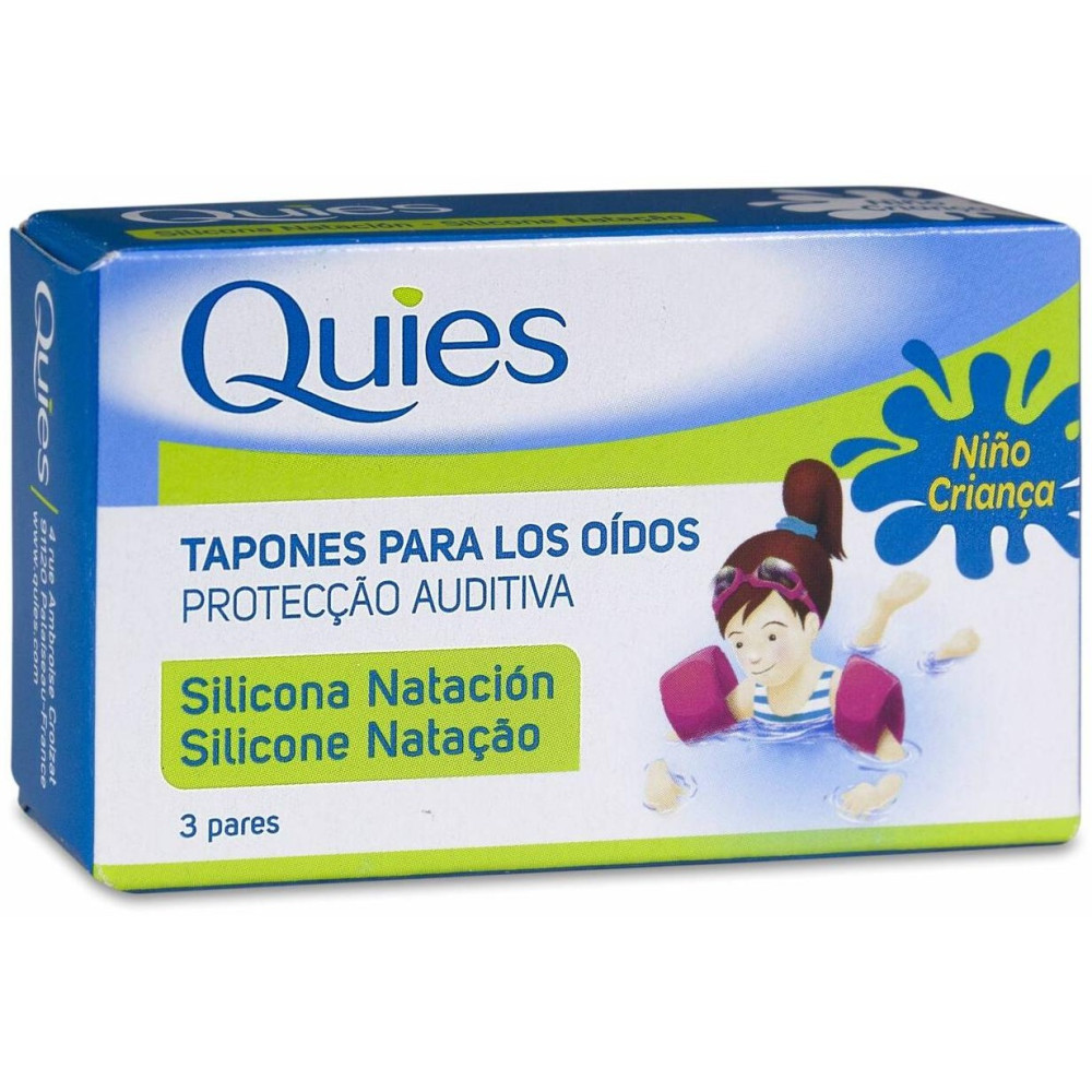 Quies Tapones Oídos Silicona Natación Infantil, 6 Uds 2