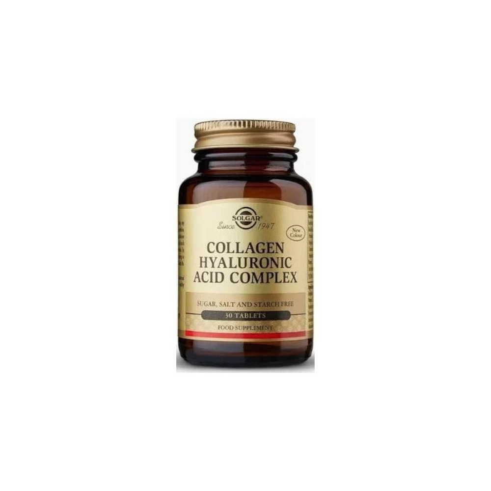 Solgar Ácido Hialurónico Complex Con Colágeno 120Mg 30Comp