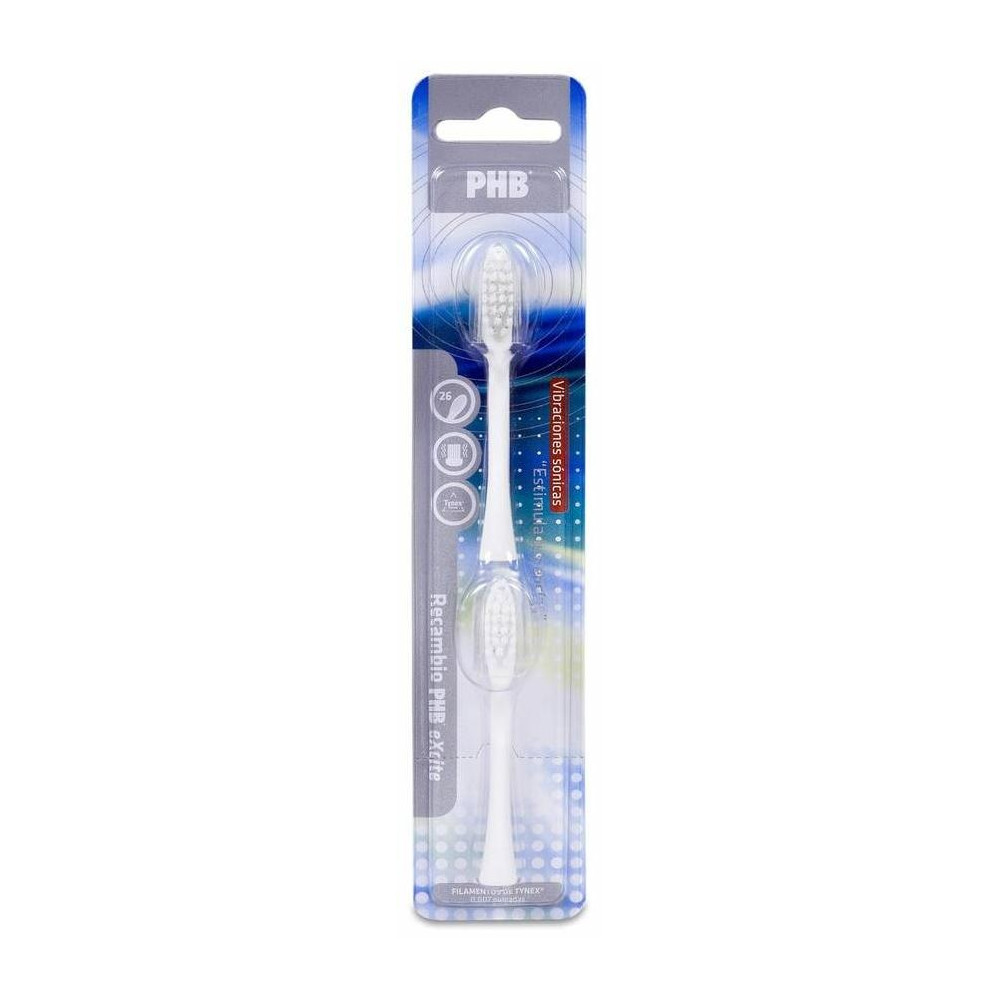 Phb Recambio Cepillo Dental Eléctrico Excite, 2 Unidad