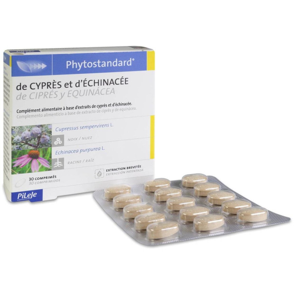 Pileje Phytostandard Cipres Y Equinácea, 30 Comprimidos