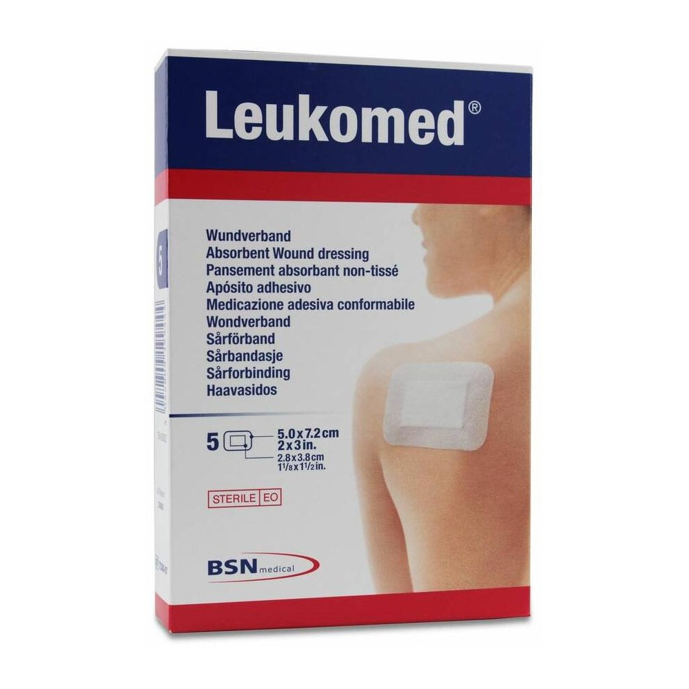 Leukomed Apósito Postoperatorio 5 Cm X 7,2 Cm, 5 Uds