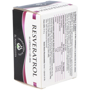 El Naturalista Resveratrol, 60 Cápsulas