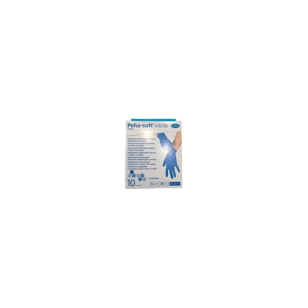 Peha-Soft Guantes Desechables De Nitrilo Talla S 10Uds