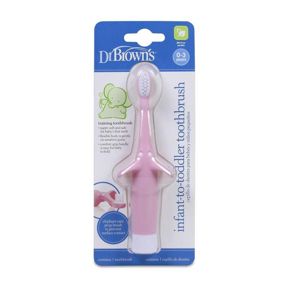 Dr. Brown'S Cepillo De Dientes Infantil Rosa, 1 Ud