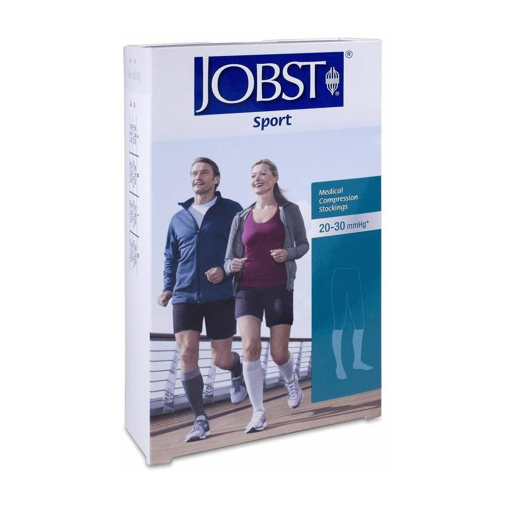 Jobst Sport Calcetín Ccl2 Negro Y Gris Talla S, 1 Par