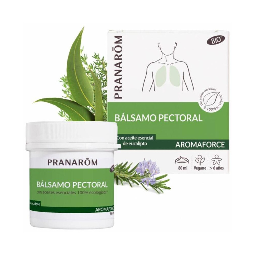Pranarôm Aromaforce Bálsamo Pectoral Bio 80Ml