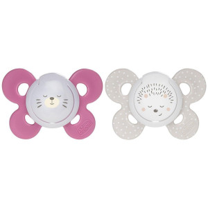 Chicco Physio Comfort Chupete De Silicona De 16-36 Meses Tonos Rosas, 2 Unidades