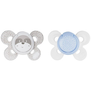 Chicco Physio Comfort Chupete De Silicona De 0-6 Meses Tonos Azules, 2 Unidades