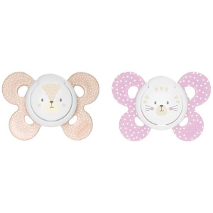 Chicco Physio Comfort Chupete De Silicona De 6-16 Meses Tonos Rosas, 2 Unidades
