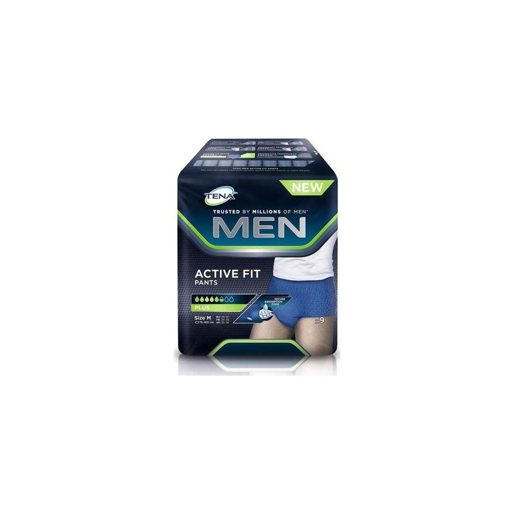 Tena Men Active Fit Pants Talla S/M, 9 Uds