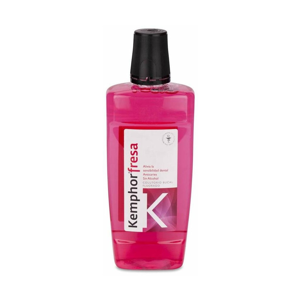 Kemphor Flúor Colutorio Sabor Fresa, 500 Ml