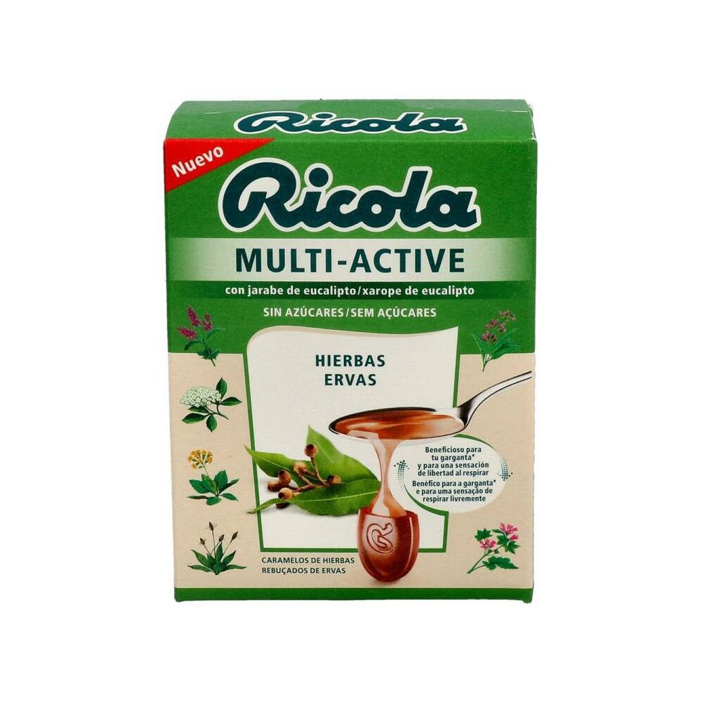 Ricola Caramelos Multiactive Hierbas Sin Azúcar, 51 G