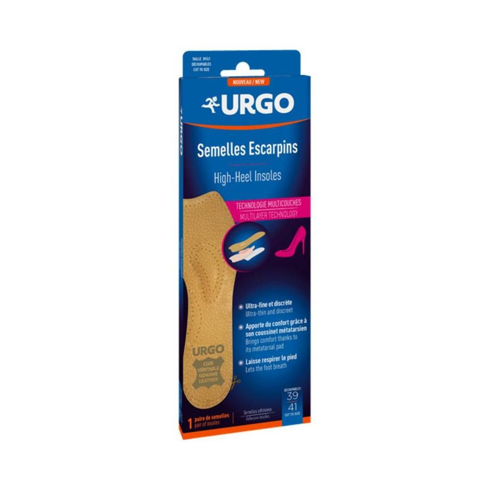 Urgo Plantillas Tacón Alto Talla 36 A 38, 1 Par
