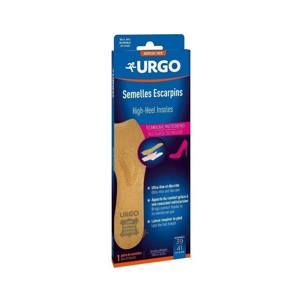 Urgo Plantillas Tacón Talla 39 Al 41, 1 Par