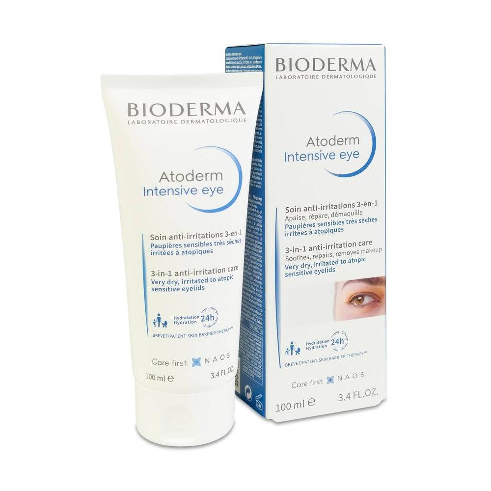 Atoderm Intensive Eye Cuidado 3 En 1 Para Párpados Irritados, Tratamientos Ojos Bioderma - Perfumes Club