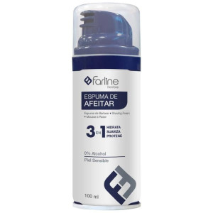 Farline Hombre Espuma De Afeitar 3 En 1 100 Ml, 1 Ud