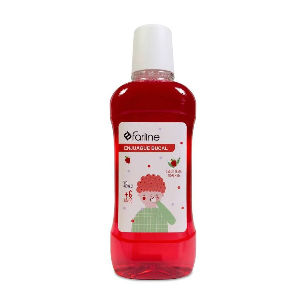 Farline Junior Enjuague Bucal Infantil Fresa 500Ml