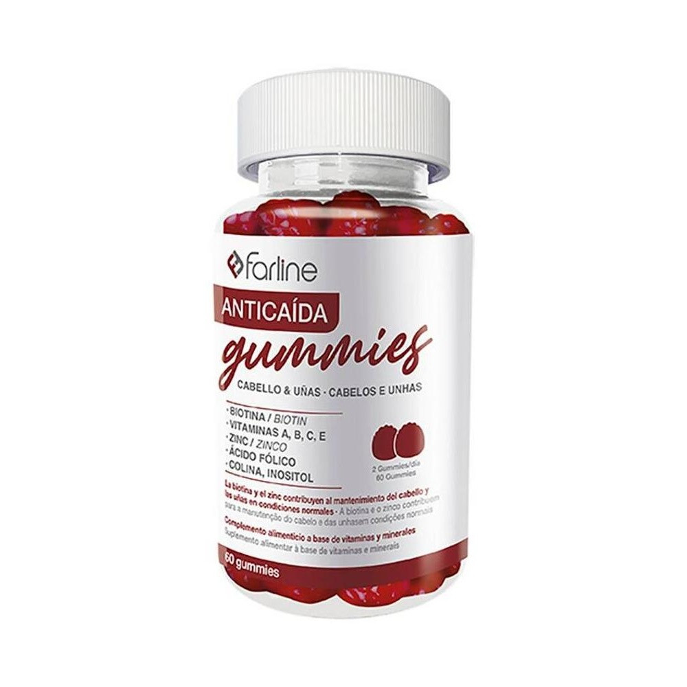 Farline Gummies Anticaída, 60 Unidades