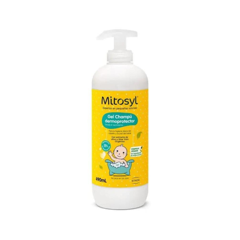 Mitosyl Bebé Y Niño Gel Limpiador Bio Cuerpo Y Cabello 490Ml