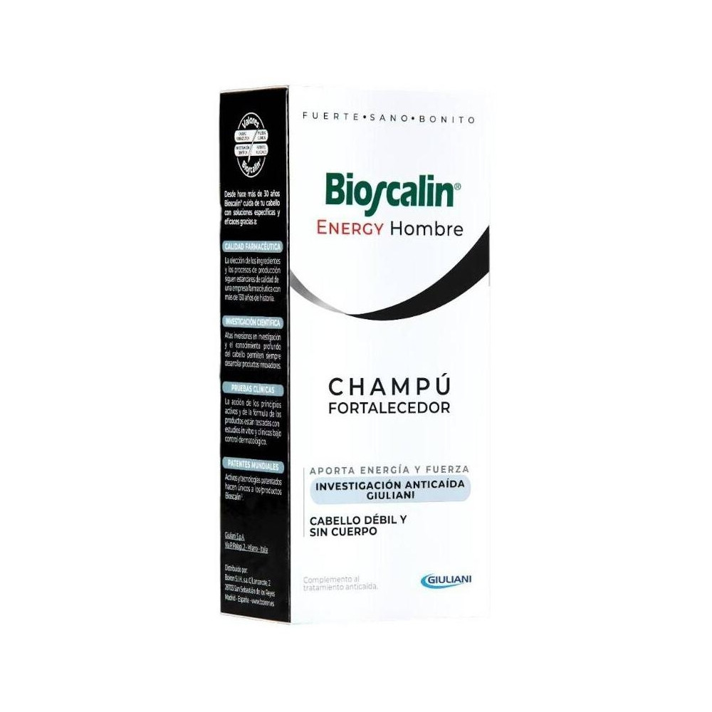Boiron Bioscalin Energy Hombre Champú Fortalecedor, 200 Ml