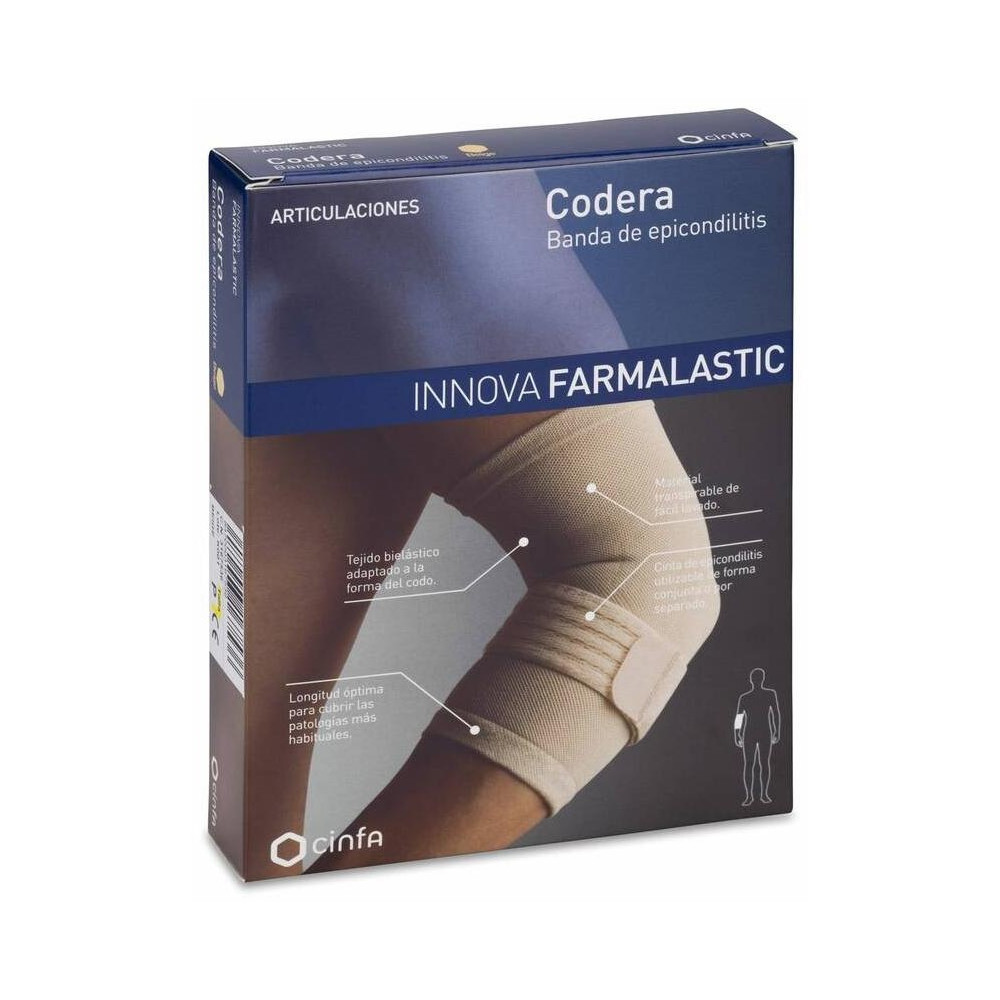 Farmalastic Innova Codera Epicondilitis Beige Pequeña, 1 Ud