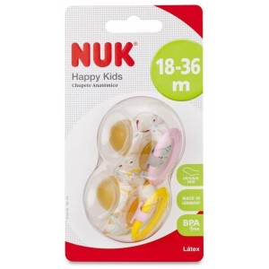 Nuk Chupete Classic Día Látex 18-36 Meses, 2 Unidades