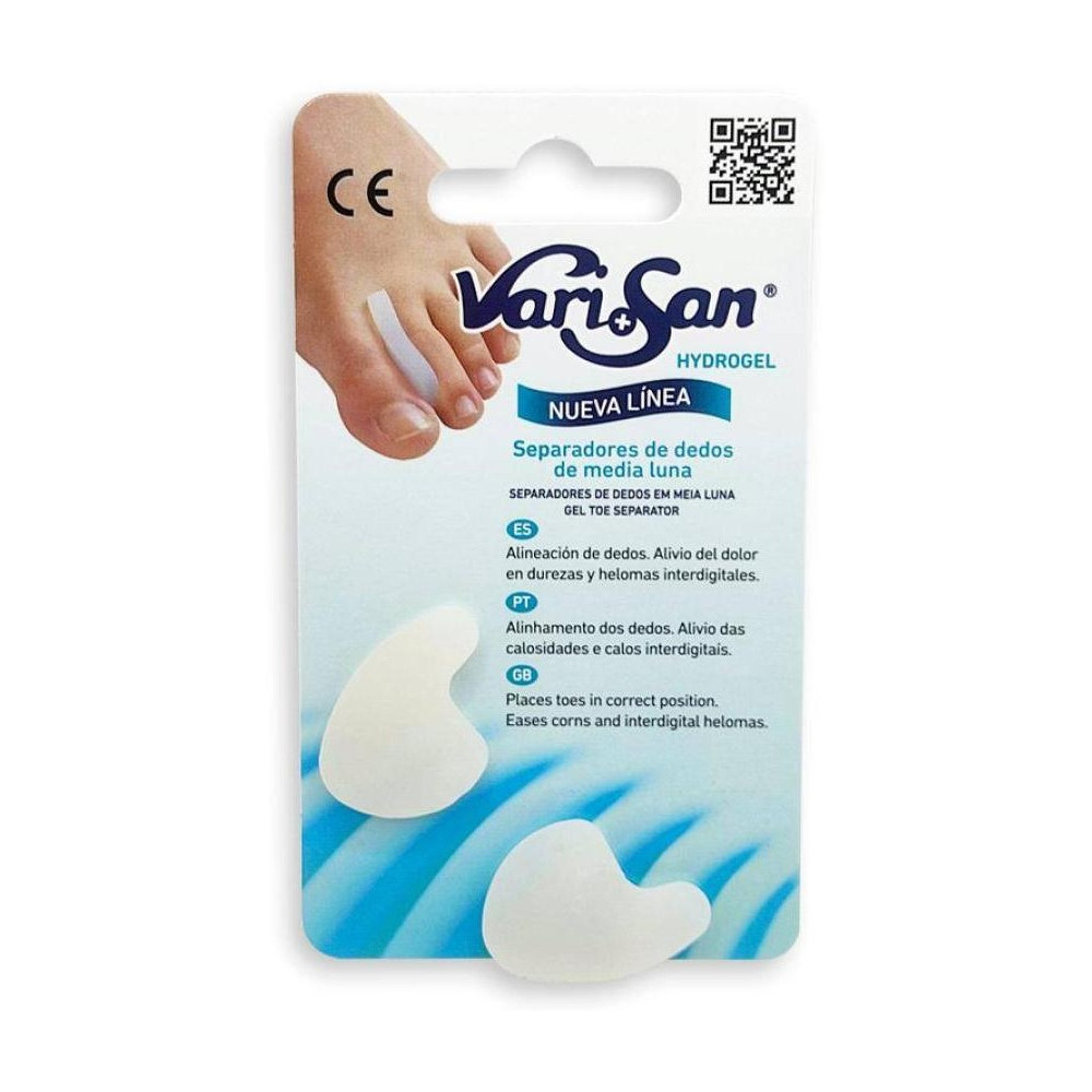 Varisan Separadores De Dedos De Media Luna Talla Grande, 2 Uds