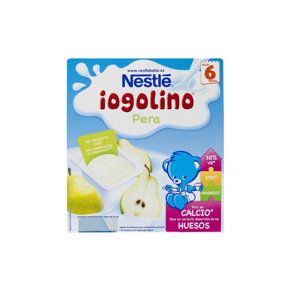 Yogolino Pera 4 Tarrinas X 100 Gr
