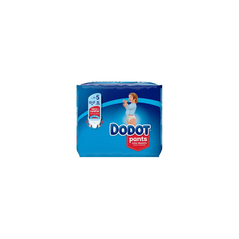 Dodot Pañal Pants T/5 12-17 Kg. 30 Und