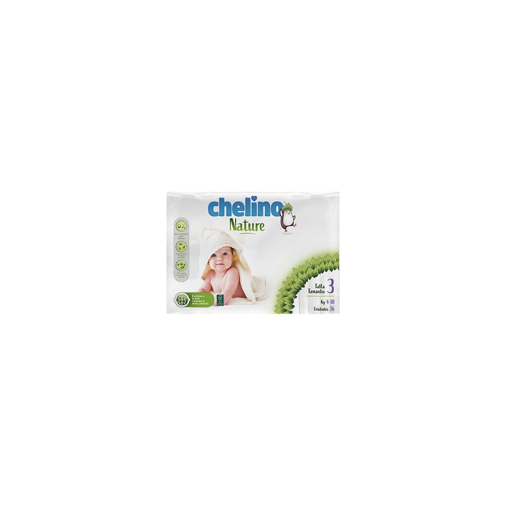 Pañales 4-10 Kg Chelino Nature 36 Unidades