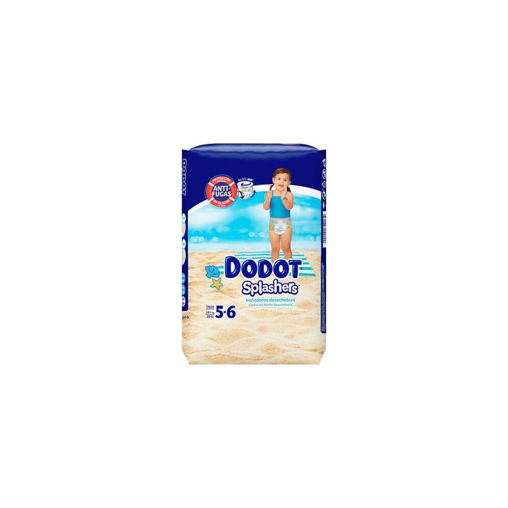 Dodot Splashers Bañador Desechable Talla 5-6 + 14 Kg 10 U