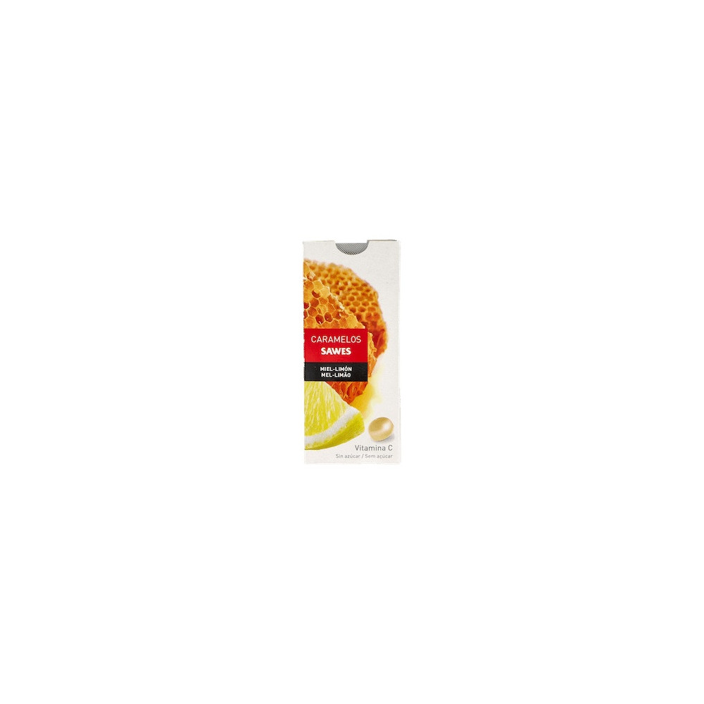 Sawes Caramelos Balsámicos Sin Azúcar Sabor Miel Limón Con Vitamina C En Blister 22G