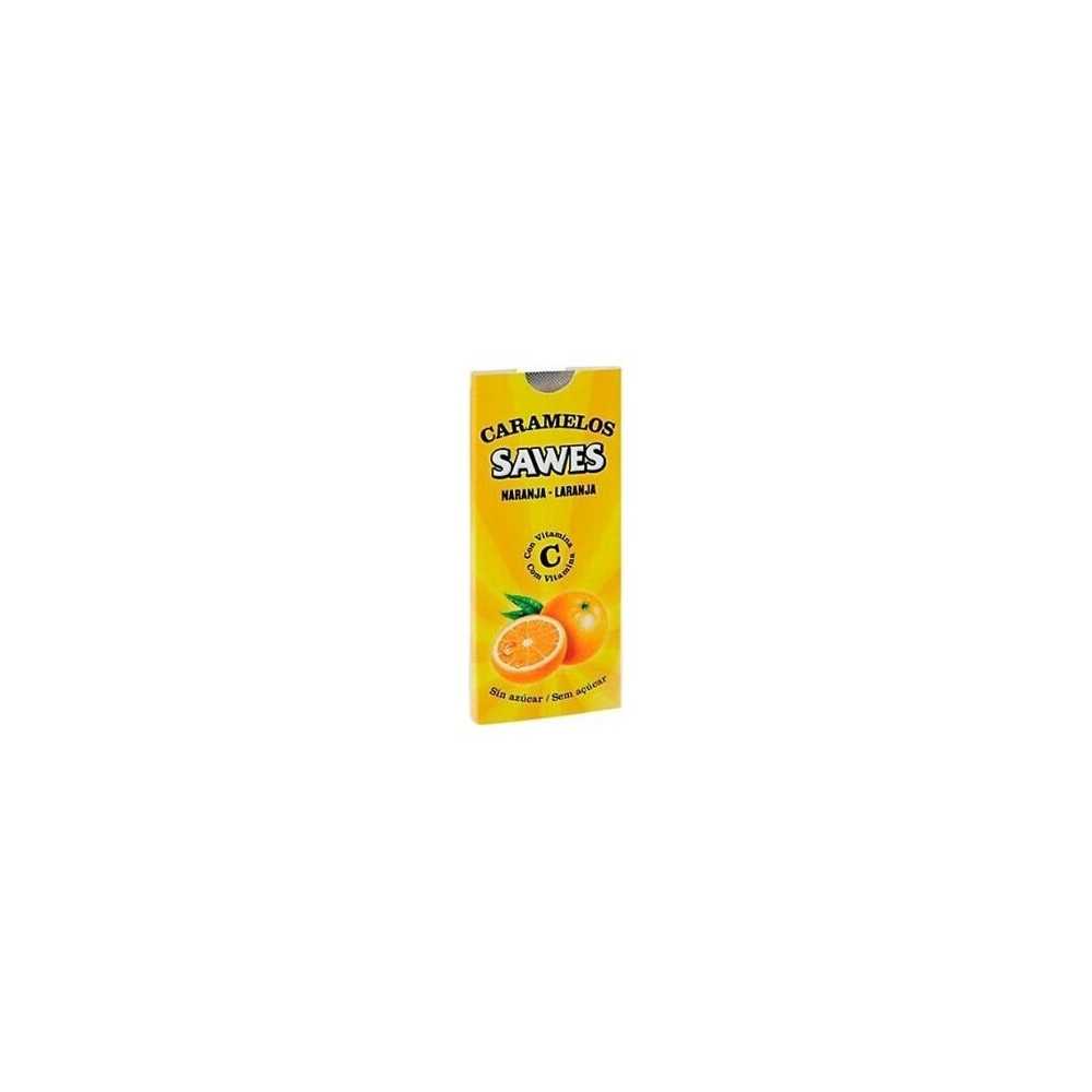 Sawes Caramelos Balsámicos Sin Azúcar Sabor Naranja Con Vitamina C En Blister 22G