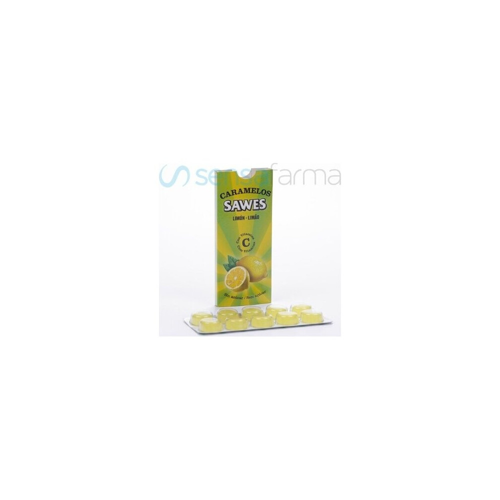 Sawes Caramelos Balsámicos Sin Azúcar Sabor Limón Con Vitamina C En Blister 22G