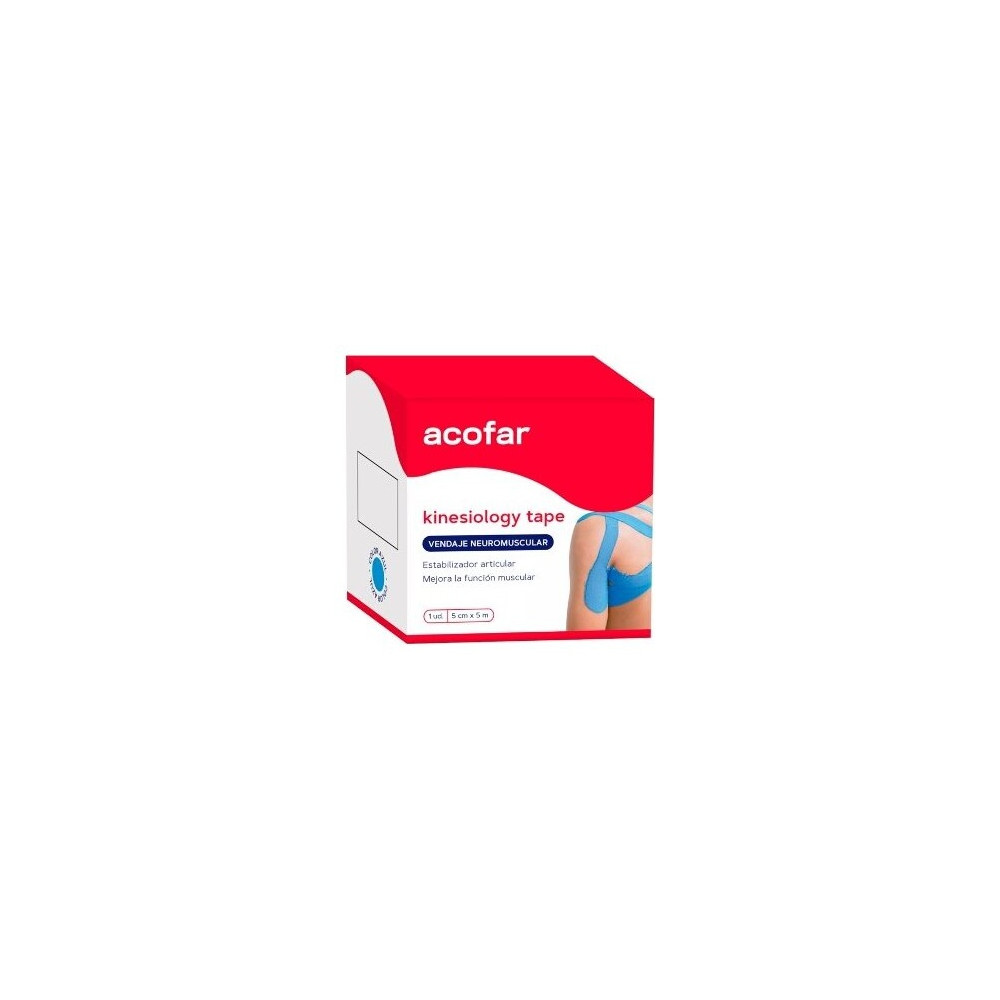 Acofarsport Kinesiology Tape Azul 5Mx5Cm