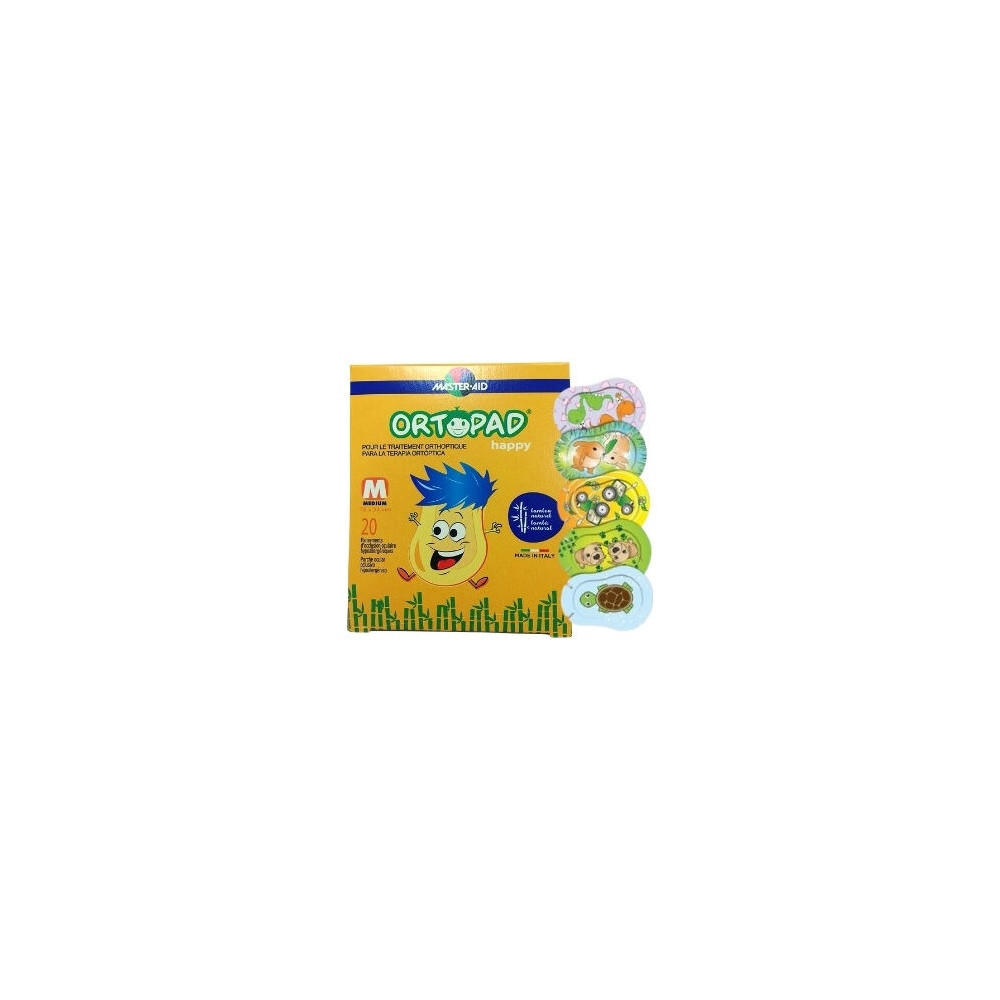 Ortopad Parche Ocular Happy Medium 20 U