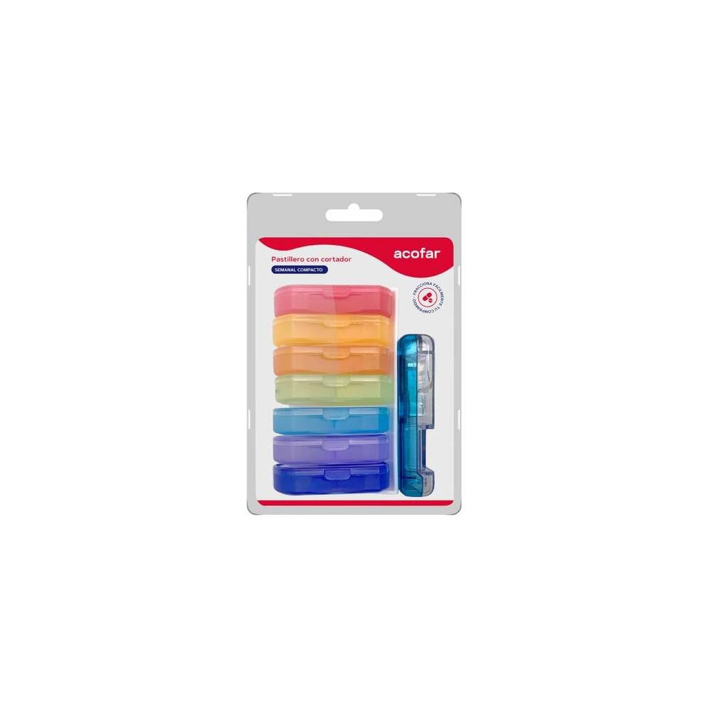 Acofar Pastillero Compacto Semanal + Cortador