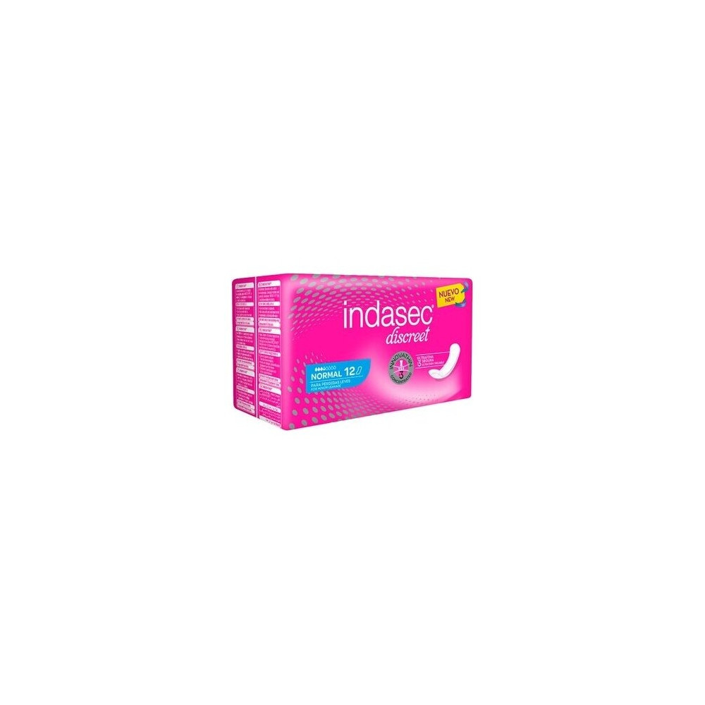Discreet Compresa Incontinencia Normal 12 U