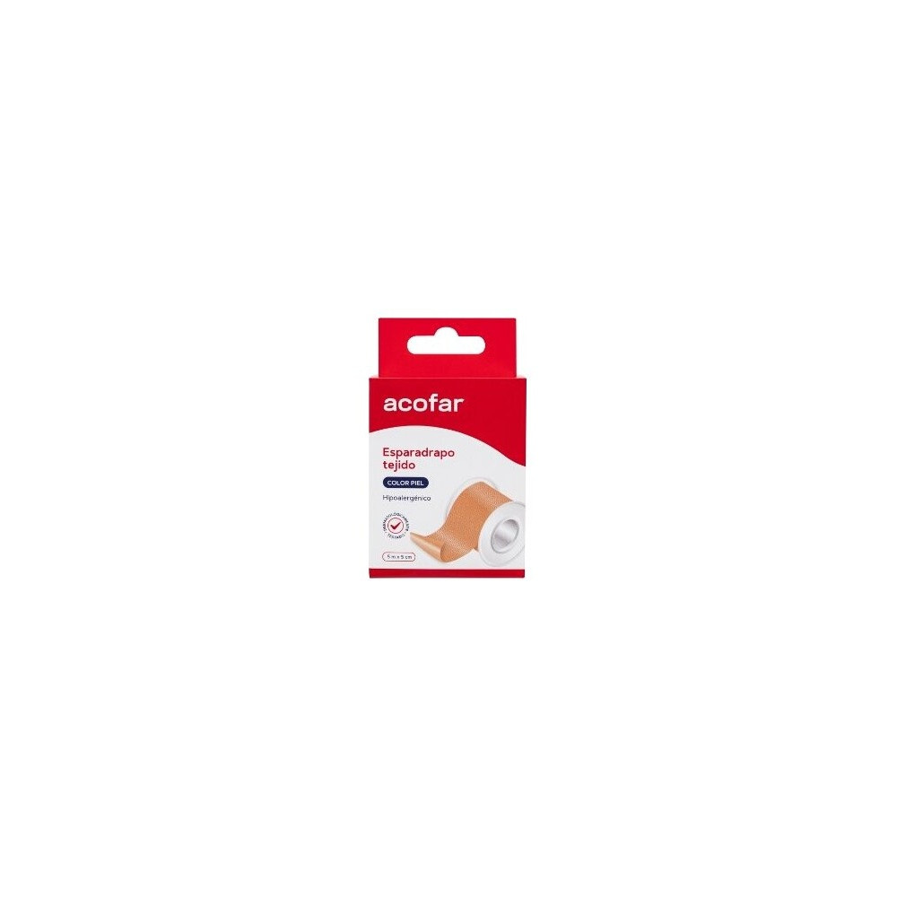 Acofar Esparadrapo Tejido Color Piel 5X5Cm 1Ud
