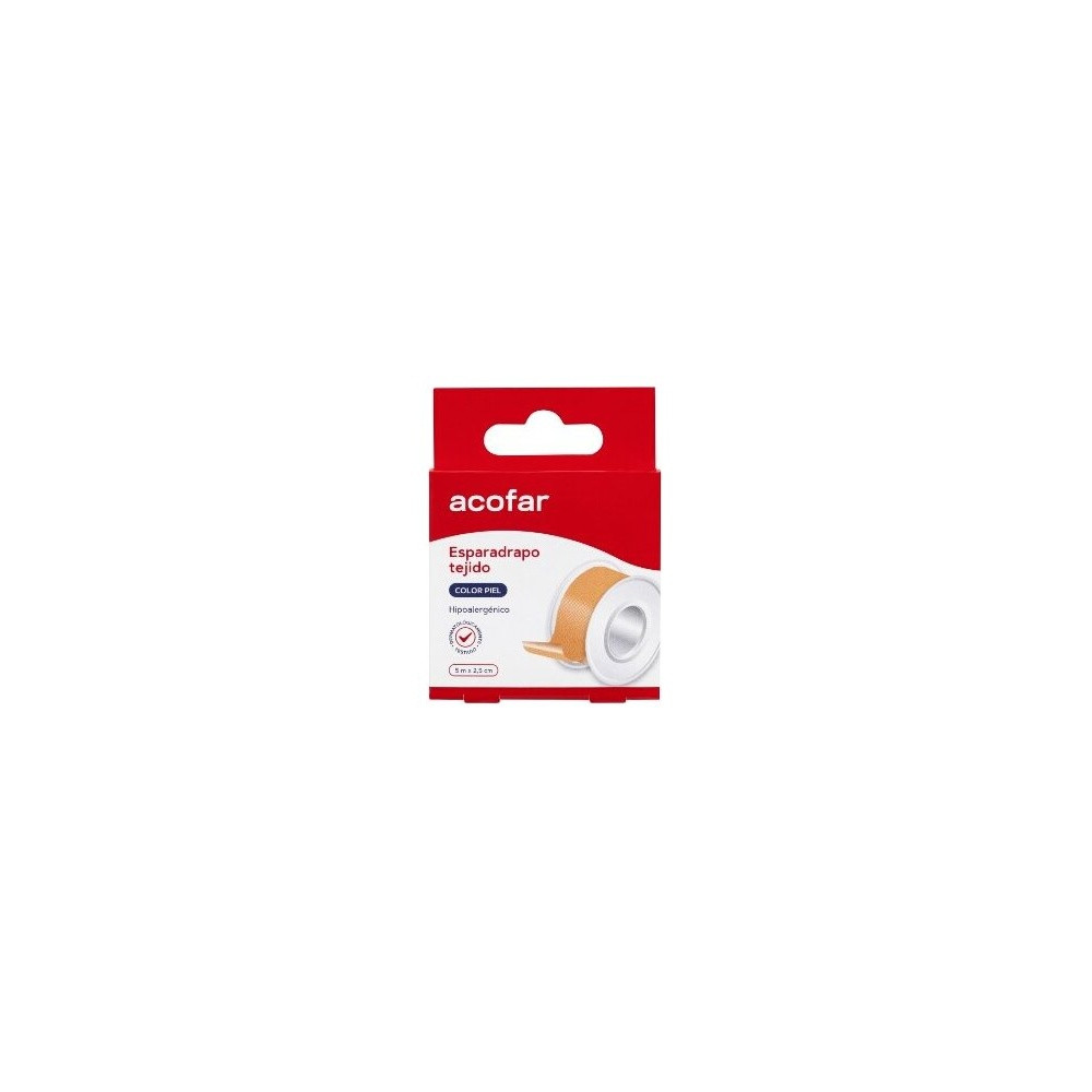 Acofar Esparadrapo Tejido Color Piel 5X2,5Cm 1Ud