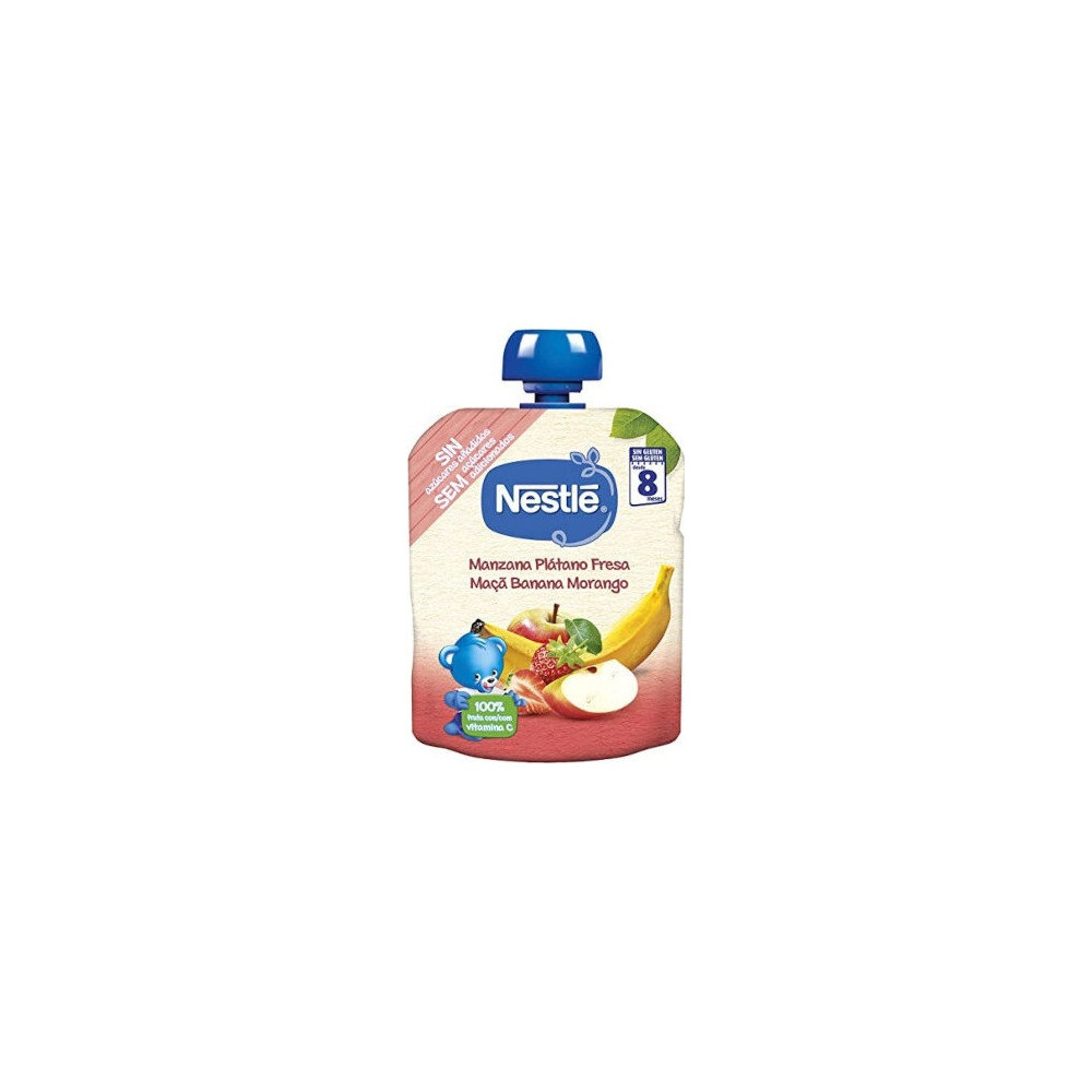 Nestlé Naturnes Manzana Platano Y Fresa 90G