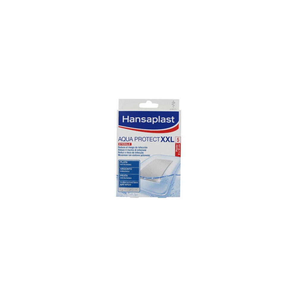 Hansaplast Med+ Aqua Protect Xxl Apósitos 8X10Cm 5Uds