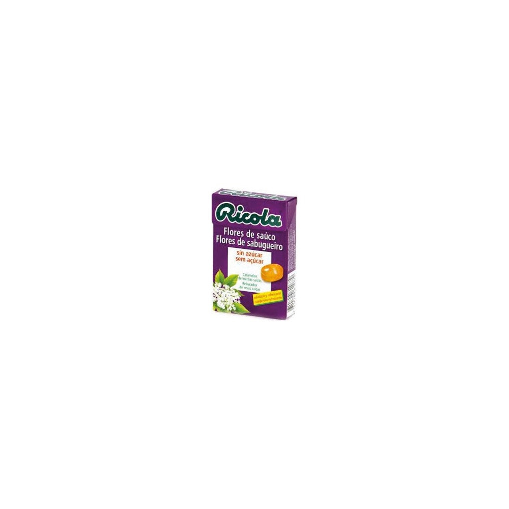 Ricola Caramelos Flores De Saúco Sin Azúcar, 50 G