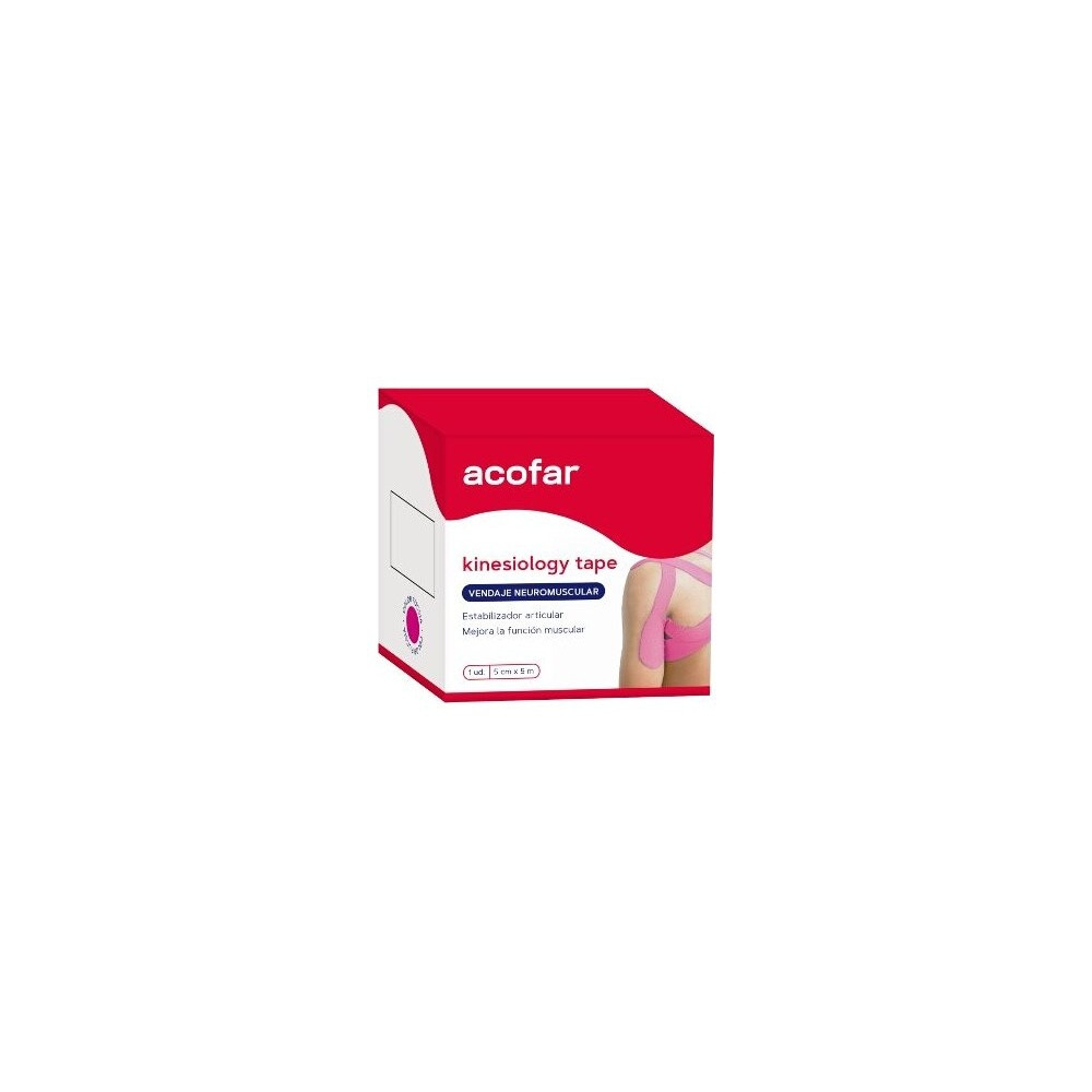 Acofarsport Kinesiology Tape Fucsia 5Cmx5M