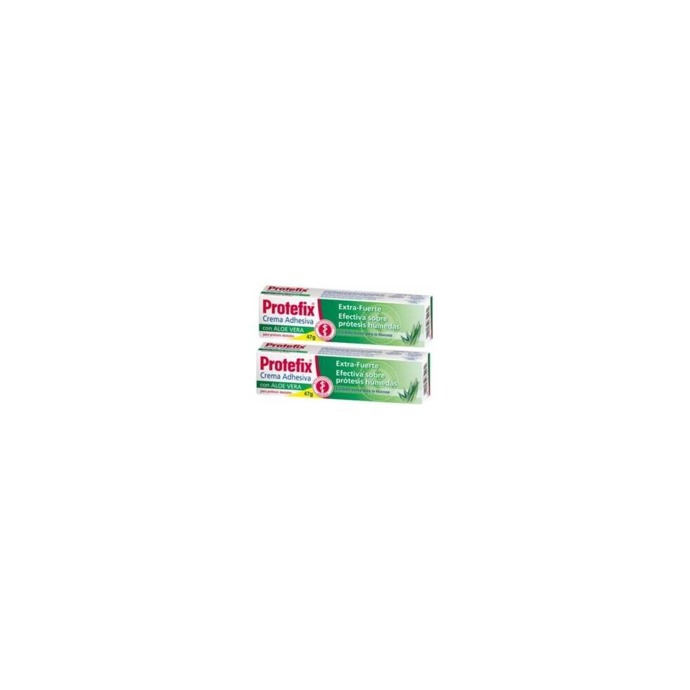 Acofar Protefix Duplo Crema Adhesiva Aloe 2X47G