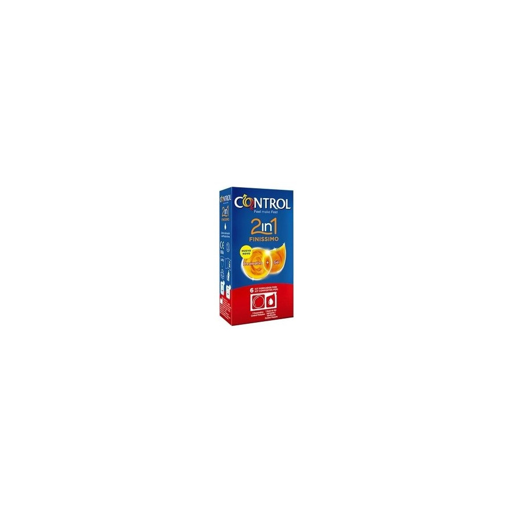 Control Finissimo 2 En 1 Preservativo + Gel 6U