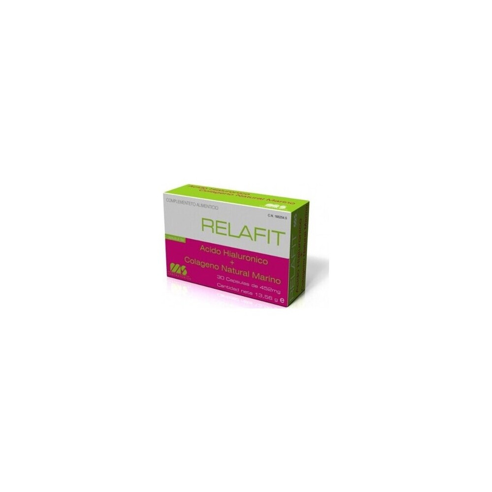 Relafit Colágeno Natural Marino + Ácido Hialurónico 30 Cápsulas